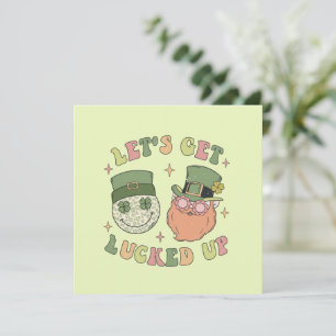 Let's Get Lucked Up - Funny Leprechaun Clover