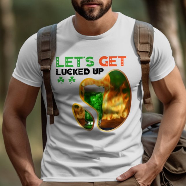 Let's Get Lucked Up - Green Glow Dance Party T-Shirt (Creator Uploaded)