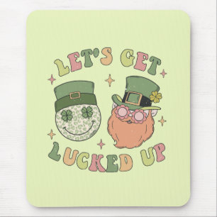 Let's Get Lucked Up Leprechaun Mouse Pad