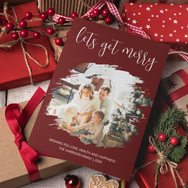 Lets Get Merry | Arched Photo Christmas Holiday (Creator Uploaded)