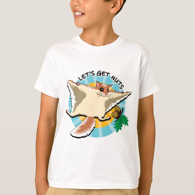 Let's Get Nuts - Flying Squirrel T-Shirt (Front)