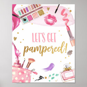 Let's Get Pampered Spa Party Makeup Glamour Girl P Poster