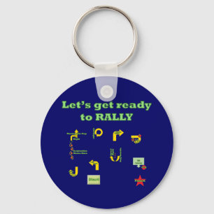 Let's Get Ready To Rally Key Ring