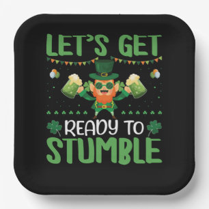 Let's Get Ready To Stumble Paper Plate