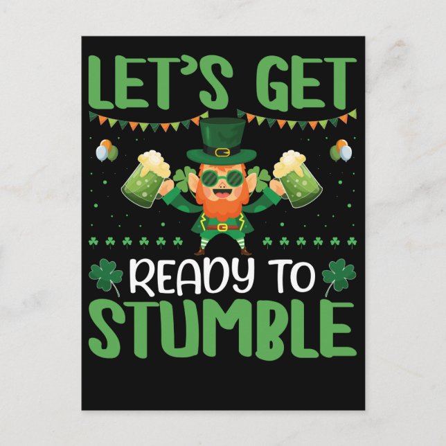 Let's Get Ready To Stumble Postcard (Front)