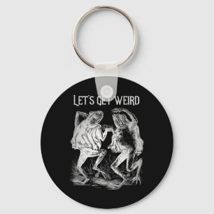 Let's Get Really Weird Dancing Frogs Strange Fairy Key Ring