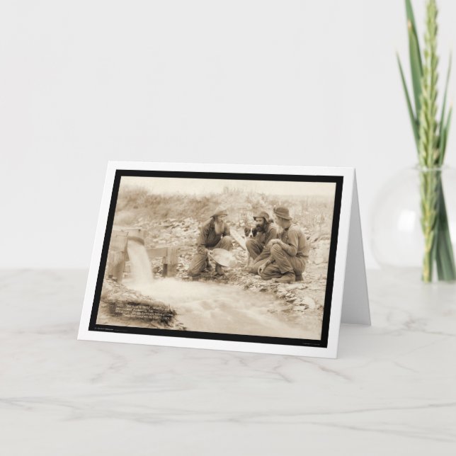 Let's Get  Rich Panning Gold SD 1889 Card (Front)