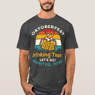 Lets Get Schnitzel Faced German Funny Oktoberfest T-Shirt