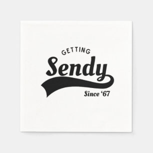 Let's Get Sendy Mason 67 Meme Vintage Napkin