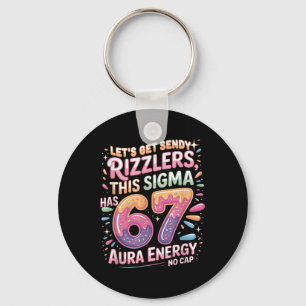 Let's Get Sendy Rizzlers Sigma 67 Aura Energy Tee Key Ring