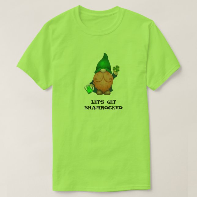 LET'S GET SHAMROCKED - St. Patrick's Day T-Shirt (Design Front)