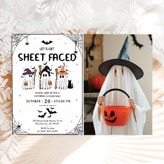 Let's get sheer faced Halloween Party Invitation