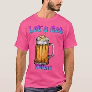 Let's Get Slothed Sloth Beer Funny Humor Saying T-Shirt