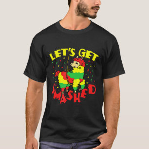 Lets Get Smashed Llama Pinata Cinco De Mayo T-Shirt
