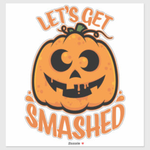 Let's Get Smashed Tipsy Halloween Jack-O’-Lantern