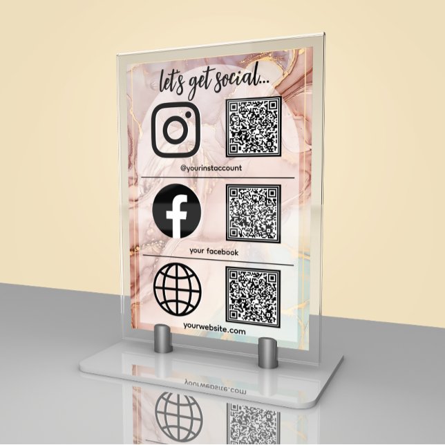 Let's Get Social Business | QR Code Table Card (Creator Uploaded)