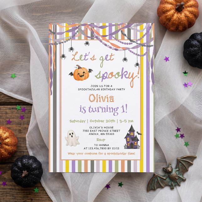 Let's Get Spooky Birthday Invitation  (Creator Uploaded)