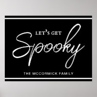 Let's Get Spooky Chic Script Typography Halloween