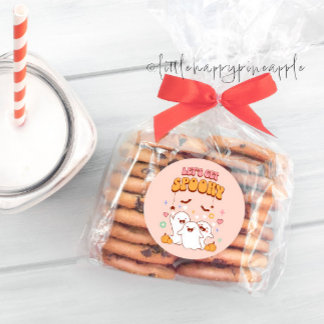 Let's Get Spooky Classic Round Sticker