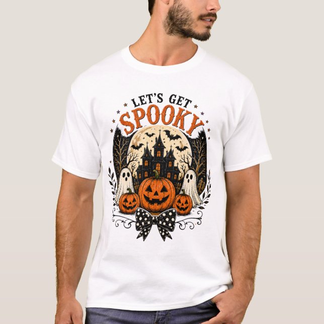 Let's Get Spooky Cute Halloween T-Shirt (Front)