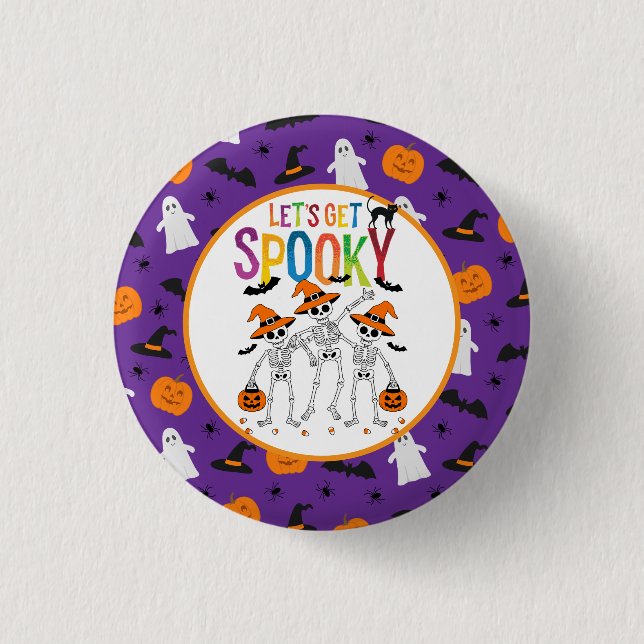 Let's Get Spooky Halloween  3 Cm Round Badge (Front)