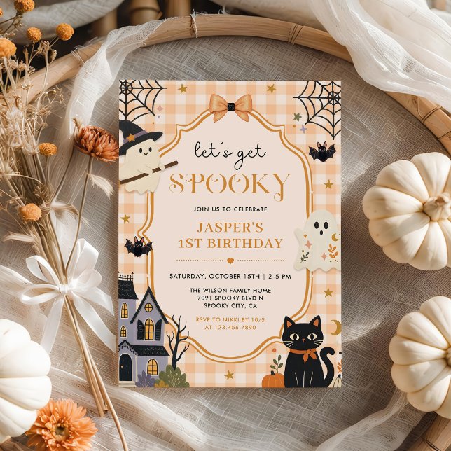 Let's get Spooky Halloween Birthday Party Invitation (Creator Uploaded)