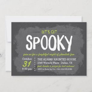 Let's Get Spooky Halloween Costume Party Invitation