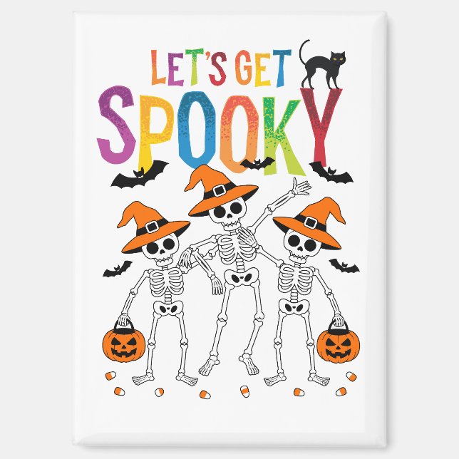 Let's Get Spooky Halloween  Magnet (Front)