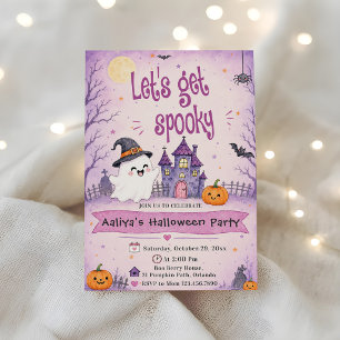 Let's get spooky Halloween Party Invitation