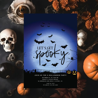 Let's Get Spooky Halloween Party Invitation