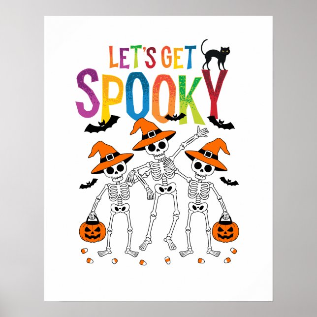Let's Get Spooky Halloween  Poster (Front)