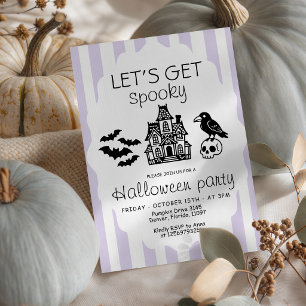 Lets Get Spooky Haunted House Halloween Invite