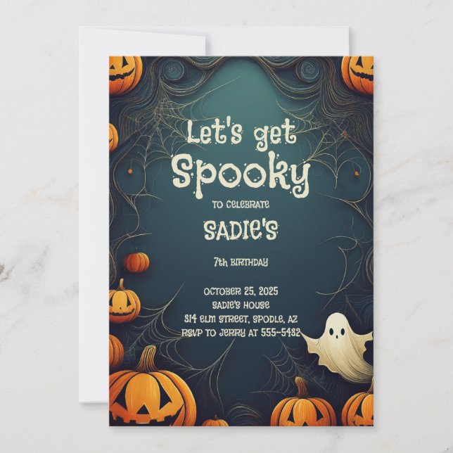 Let's Get Spooky Invitation (Front)