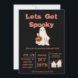 Lets Get Spooky!  Invitation<br><div class="desc">Get ready,  it's spooky season! Let all of your guests know that you have something exciting coming with this cute Lets Get Spooky invite</div>