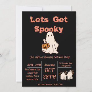 Lets Get Spooky!  Invitation