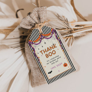 Lets Get Spooky Kids Halloween Birthday Party Gift Tags