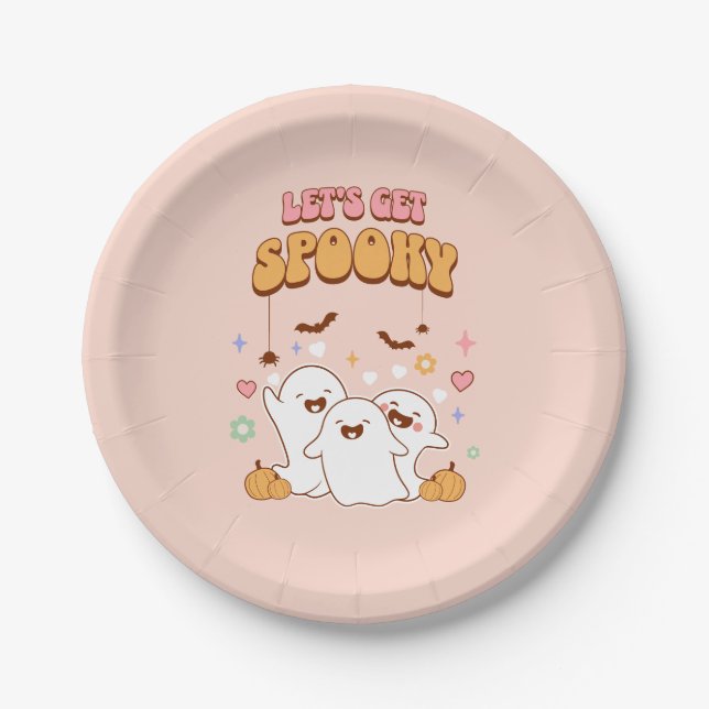 Let's Get Spooky Paper Plate (Front)