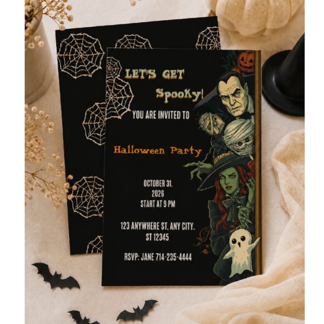 Let's Get Spooky Party Halloween  Invitation (Creator Uploaded)