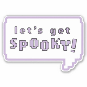 "Let's Get Spooky!" Pastel Goth Sticker
