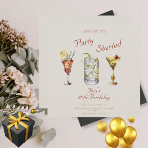 Let's Get this Party Started Adult 40th Birthday