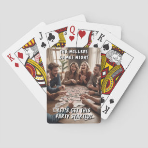 Let's Get This Party Started Personal Custom Image Playing Cards