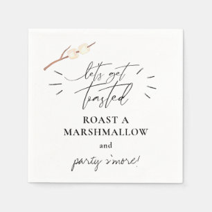 Let's Get Toasted S'more Marshmallow  Napkin