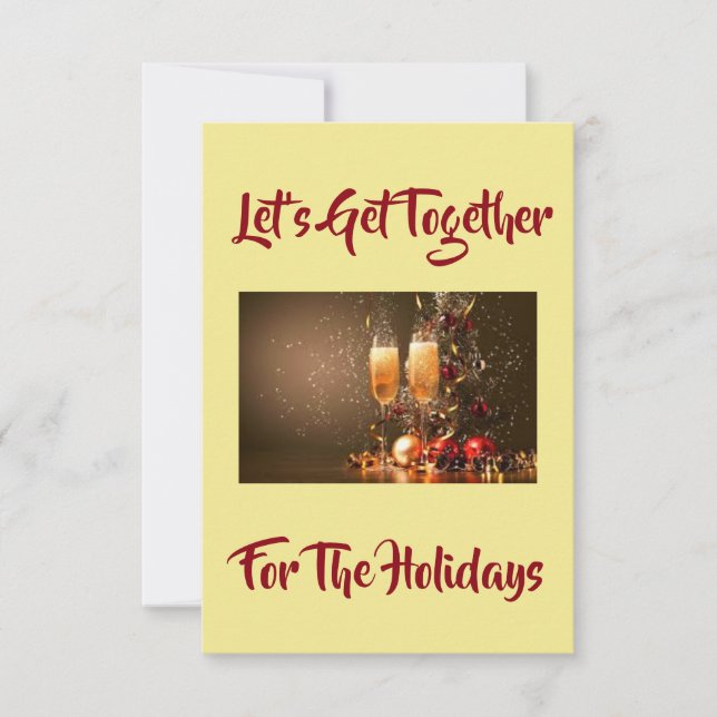 "LET'S GET TOGETHER" BEAUTIFULCHRISTMAS INVITATION (Front)