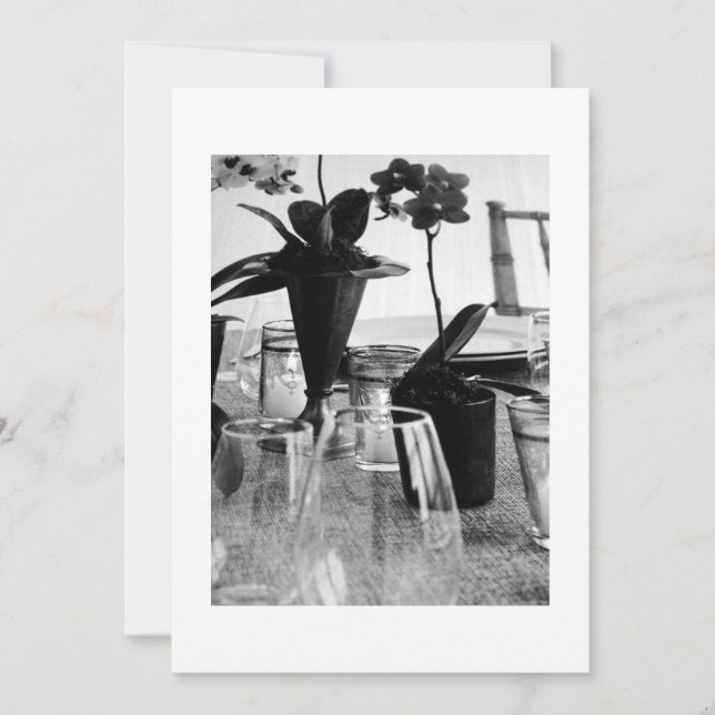 LET'S GET TOGETHER BLACK/WHITE PARTY INVITATION (Front)