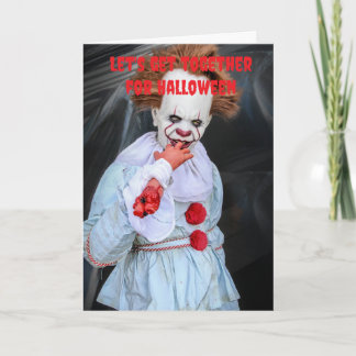 Let's get together for Halloween. Card
