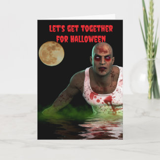 Let's get together for Halloween. Card