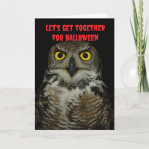 Let's get together for Halloween. Card
