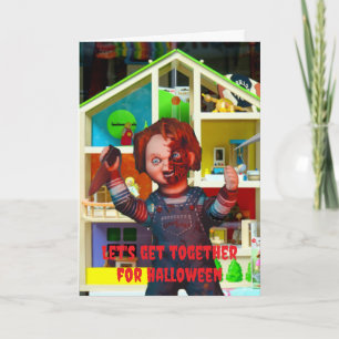 Let's get together for Halloween. Card
