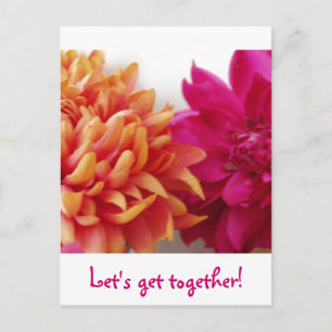 Let's get together! postcard