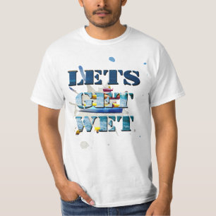 Lets Get Wet On Beach, Mens Value Tshirt
